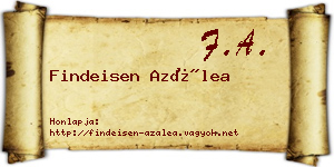 Findeisen Azálea névjegykártya